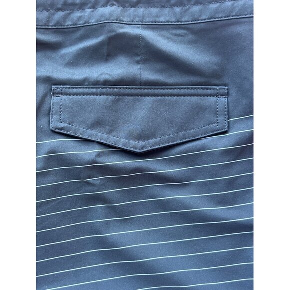 Goodfellow & Co Mens Board Shorts 42 Black & Gray Striped 10" Inseam New - Picture 7 of 7
